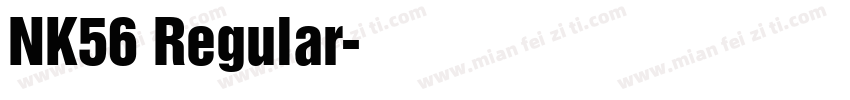 NK56 Regular字体转换